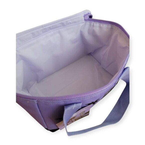 Trader Joe's lavender mini insulated cooler bag lunch bag NWT HTF Rare - Picture 3 of 4